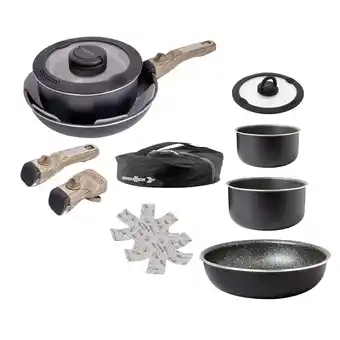 Netto Marken-Discount BRUNNER Campinggeschirr Koch Set Pirate Spacemaster Ø26 cm Outdoor Topf Pfanne Angebot