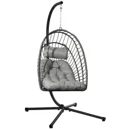 Netto Marken-Discount Outsunny Hängesessel Stahl, PE Rattan Angebot
