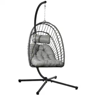 Netto Marken-Discount Outsunny Hängesessel Stahl, PE Rattan Angebot