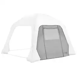Netto Marken-Discount BO-CAMP Luftpavillon Seitenwand Tür & Fenster Camping Garten Pavillon Partyzelt Angebot