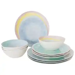 Netto Marken-Discount BO-CAMP Melamin Geschirr Set Barfleur Camping Essgeschirr Reise Picknick Teller Angebot