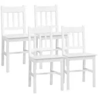 Netto Marken-Discount HOMCOM Esszimmerstuhl Kiefernholz Angebot