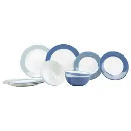 Netto Marken-Discount GIMEX Melamin Geschirr Set Sky 12tlg Camping Essgeschirr Reise Picknick Teller Angebot