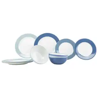Netto Marken-Discount GIMEX Melamin Geschirr Set Sky 12tlg Camping Essgeschirr Reise Picknick Teller Angebot