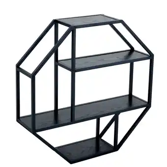 Netto Marken-Discount riess-ambiente Wandregal SLIM LINE - 77cm schwarz Industrial Metallgestell Angebot
