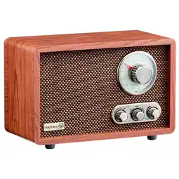 Netto Marken-Discount Cyberlux Bluetooth Retro-Radio mit USB/SD-Karten Slot AM/FM Radio Angebot