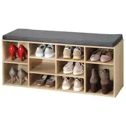 Netto Marken-Discount Kesper Schuhschrank mit Sitzkissen - versch. Ausführungen - Holzoptik Angebot