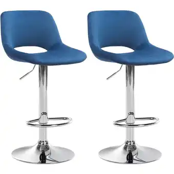 Netto Marken-Discount CLP 2er Set Barhocker Camden I Samt-Bezug Angebot