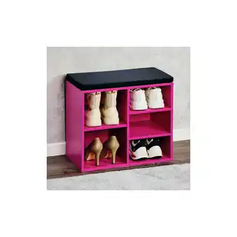 Netto Marken-Discount Kesper Schuhschrank mit Sitzkissen - versch. Ausführungen - Pink klein Angebot