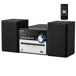 Netto Marken-Discount Cyberlux HiFi Musikanlage m. Boxen Stereoanlage USB CD/MP3 FM-Radio Angebot