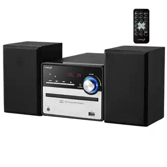Netto Marken-Discount Cyberlux HiFi Musikanlage m. Boxen Stereoanlage USB CD/MP3 FM-Radio Angebot