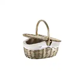 Netto Marken-Discount KESPER Kesper Picknickkorb m. Textilfutter, brau Angebot