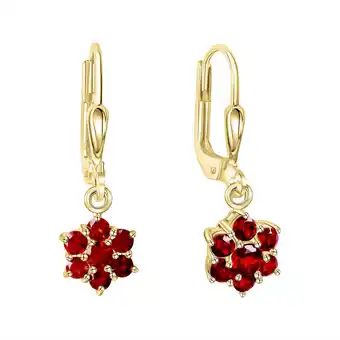 Netto Marken-Discount Fascination by Ellen K. Ohrhänger 585/- Gelbgold Granat Angebot
