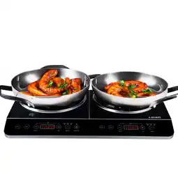 Netto Marken-Discount Zilan Doppel Induktionskochfeld 2 Platten Induktionskochfeld 3500W Angebot
