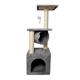 Netto Marken-Discount Kratzbaum mit Höhle und Tunnel - 90 cm Angebot
