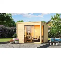 Netto Marken-Discount Karibu Gartenhaus Frisco naturbelassen Angebot