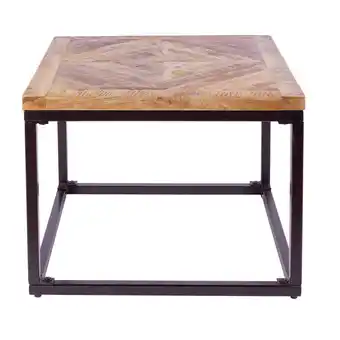 Netto Marken-Discount riess-ambiente Beistelltisch INFINITY HOME - 60cm Mangoholz Industrial Design massiv Angebot
