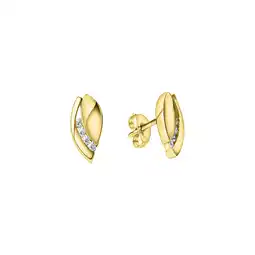 Netto Marken-Discount Zeeme Silber Ohrstecker 925/- Sterling Silber vergoldet Zirkonia Angebot