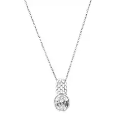 Netto Marken-Discount Zeeme Silber Anhänger mit Kette 925/- Sterling Silber rhodiniert Zirkonia Angebot