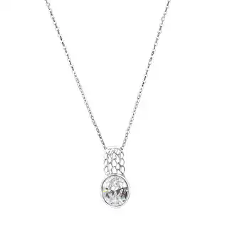 Netto Marken-Discount Zeeme Silber Anhänger mit Kette 925/- Sterling Silber rhodiniert Zirkonia Angebot