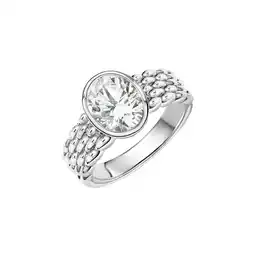 Netto Marken-Discount Zeeme Silber Ring 925/- Sterling Silber rhodiniert Zirkonia Angebot