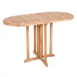 Netto Marken-Discount riess-ambiente Balkontisch EMPIRE TEAK - 120cm natur Teakholz klappbar Gartentisch Outdoor massiv Angebot