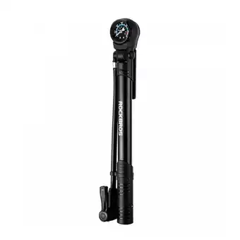 Netto Marken-Discount Fahrradpumpe mit Manometer – Schwarz Passend für verschiedene Angebot