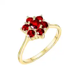 Netto Marken-Discount Fascination by Ellen K. Ring 585/- Gelbgold Granat Angebot