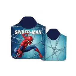 Netto Marken-Discount Spiderman Kinder Hoody Towel aus Baumwolle Badeponcho mit Kapuze Angebot