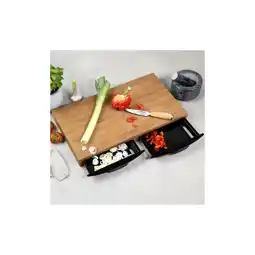 Netto Marken-Discount KESPER Schneidebrett mit 2 Auffangschalen, FSC Angebot