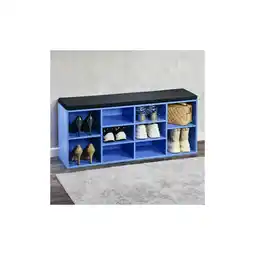 Netto Marken-Discount Kesper Schuhschrank mit Sitzkissen - versch. Ausführungen - Blau Angebot