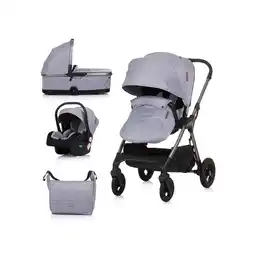 Netto Marken-Discount Chipolino Kombikinderwagen 3 in 1 Infinity i-Size Babyschale Babywanne Sportsitz grau Angebot