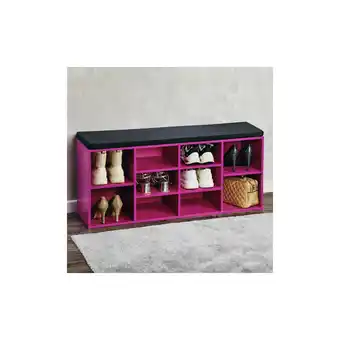 Netto Marken-Discount Kesper Schuhschrank mit Sitzkissen - versch. Ausführungen - Pink Angebot