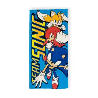 Netto Marken-Discount Sonic Strandtuch Blaues Baumwollhandtuch für Kinder, 70cm x Angebot