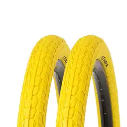 Netto Marken-Discount Kenda Krackpot Colour Fahrradreifen BMX Kinderfahrrad 2 Reifen gelb Angebot