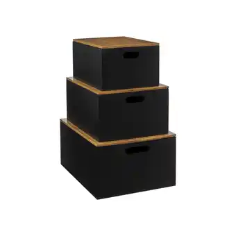 Netto Marken-Discount Aufbewahrungsboxen mit Bambusdeckel - 3er-Set Angebot