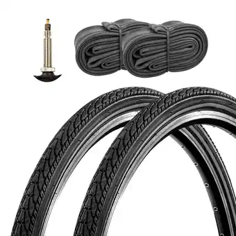 Netto Marken-Discount Meghna Fahrradreifen City Trekking Tour 2 Reifen 28 x 1,5 schwarz Reflex mit 2 Schläuchen FV Angebot