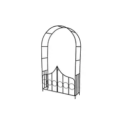Netto Marken-Discount tectake Rosenbogen, aus Stahl, stabiler Halt, stilvolle Verzierungen, 140 x 40 x 240 cm Angebot