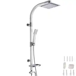 Netto Marken-Discount tectake Regenduschsystem, Chrom-Optik, zusätzliche Handbrause, Antikalktechnik Angebot