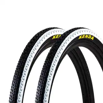 Netto Marken-Discount Kenda Fahrradreifen für Mountainbike Fahrrad 2 Reifen 24 x 1,95 schwarz/weiß Angebot
