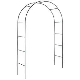 Netto Marken-Discount tectake Rosenbogen, aus Stahl, stabiler Halt, 140 x 40 x 240 cm Angebot