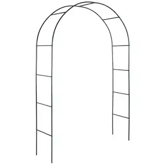 Netto Marken-Discount tectake Rosenbogen, aus Stahl, stabiler Halt, 140 x 40 x 240 cm Angebot