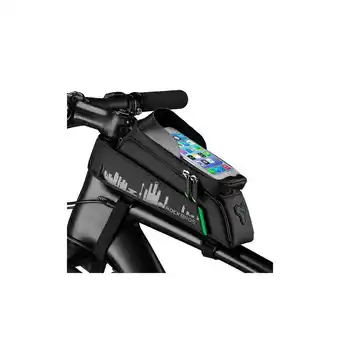 Netto Marken-Discount Fahrradtasche für Rahmen mit Telefonabdeckung – Schwarz - 029-1BK Angebot