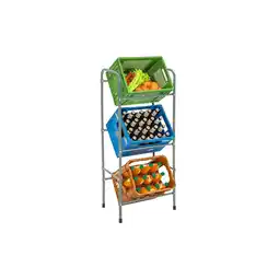 Netto Marken-Discount tectake Getränkekistenregal, aus Stahl, guter Zugriff, 50 x 33 x 116 cm Angebot