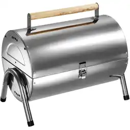Netto Marken-Discount tectake Klappgrill, mit Doppel-Grillfläche, geringes Gewicht, 42 x 25 x 35 cm Angebot