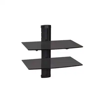 Netto Marken-Discount tectake Wandregal, mit 2 Ablagen, höhenverstellbar, 45 x 42 x 30 cm Angebot