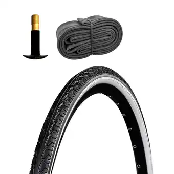 Netto Marken-Discount Meghna Fahrradreifen City Trekking Tour 1 Reifen 28 x 1,5 schwarz/weiß mit 1 Schlauch AV Angebot