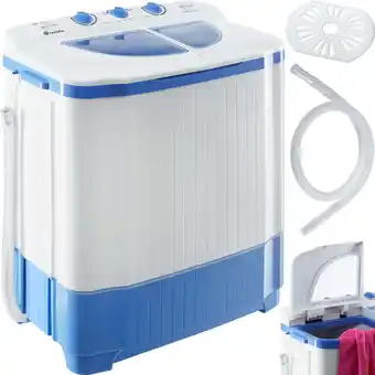 Netto Marken-Discount tectake Mini-Waschmaschine, mit Schleuder, 2 Kammern, sparsamer Verbrauch, 65 x 40 x 75 cm Angebot