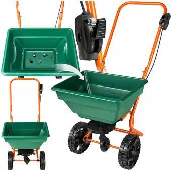 Netto Marken-Discount tectake Streuwagen, 25 l, große Räder, 75 x 46 x 105 cm Angebot
