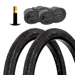 Netto Marken-Discount Meghna Fahrradreifen City Trekking Tour 2 Reifen 20 x 1,75 schwarz mit 2 Schläuchen AV Angebot
